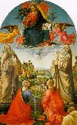 Domenico Ghirlandaio Christ in Heaven with Four Saints and a Donor oil painting